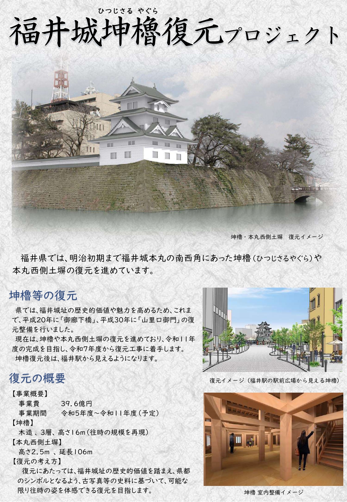 福井城坤櫓復元プロジェクト